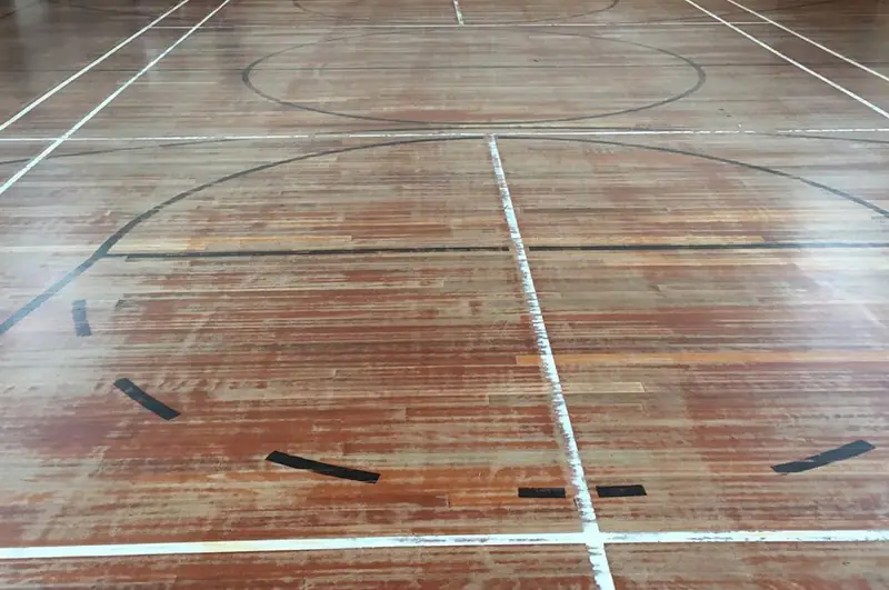 The floor before work started
