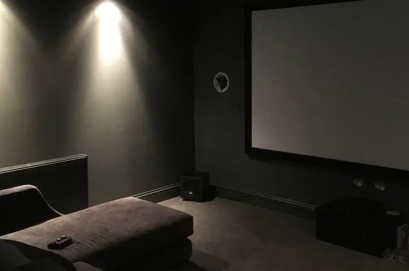 Home cinema room — painted